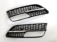 Fog light grilles RS-Style V-2 (2012-2016, 2 pcs, Black) for Audi A3 2012-2020 - image 1