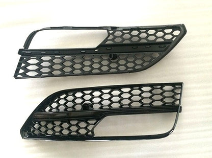 Fog Light Grilles RS-Style V-2 (2012-2016, 2 pcs, Black) for Audi A3 2012-2020 - image 2