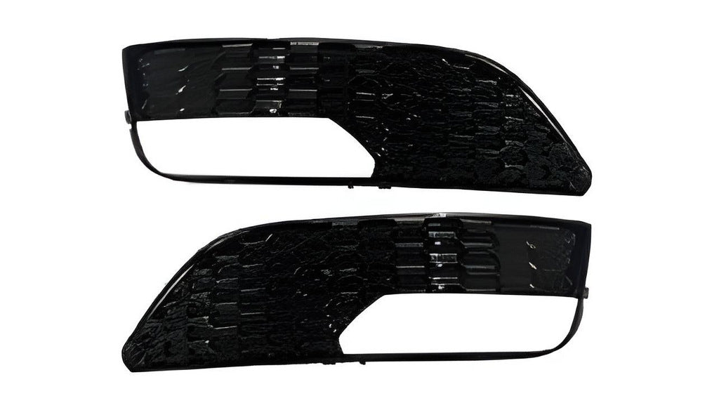 Fog light grilles RS-Style V-2 (2012-2016, 2 pcs, Black) for Audi A3 2012-2020 - image 3