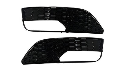 Fog Light Grilles RS-Style V-2 (2012-2016, 2 pcs, Black) for Audi A3 2012-2020 - image 3