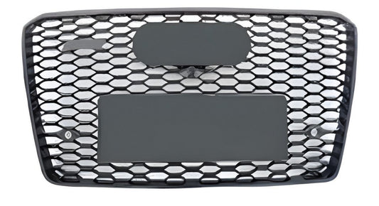 RS-Style Front Grille (2014-2018, Black) for Audi A8 2010-2018 - image 1