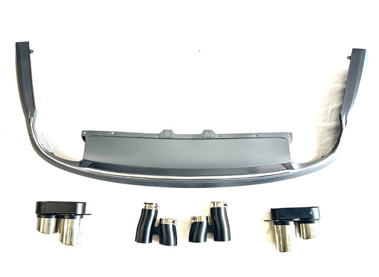 Rear Diffuser with Tips S-Style (2014-2018) for Audi A8 2010-2018 - image 1