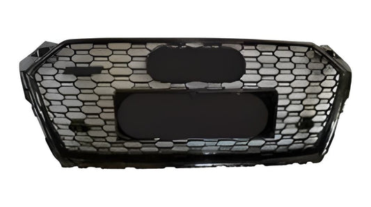 RS-style front grille (2016-2019, black) for Audi A5 2016-2025 - image 1