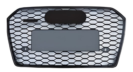 RS-style black front grille (2014-2017) for Audi A6 C7 2011-2017 - image 1