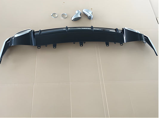 Rear diffuser with RS-Style V-2 nozzles (2014-2017) for Audi A6 C7 2011-2017 - image 2