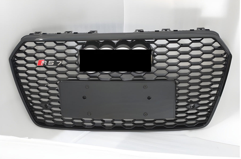 RS-Style Front Grille (2015-2018, Black) for Audi A7 2010-2018 - image 1