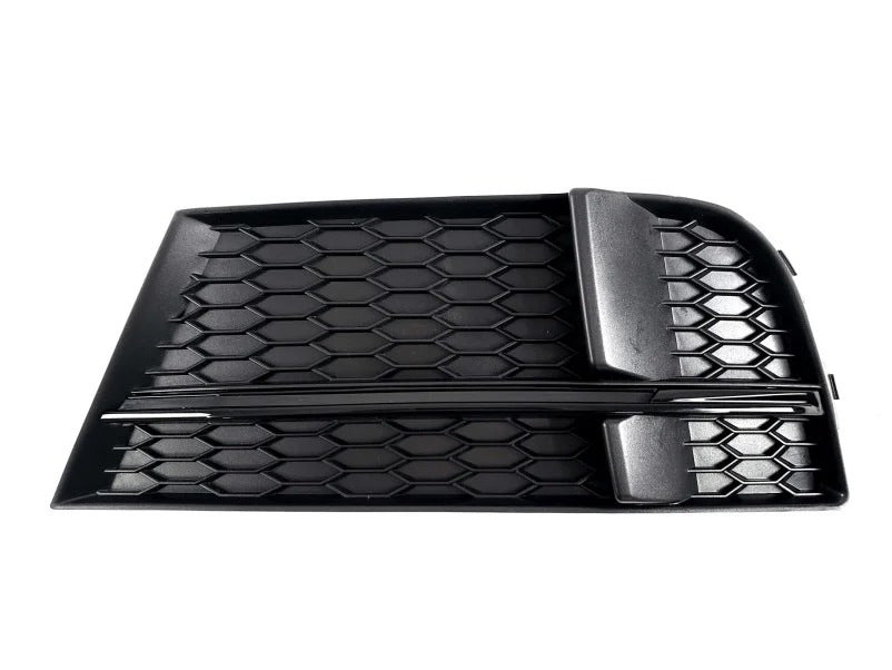 Fog Light Grilles S-Style V-1 (2016-2020, 2 pcs, Black) for Audi A3 2012-2020 - image 2