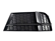 Fog Light Grilles S-Style V-1 (2016-2020, 2 pcs, Black) for Audi A3 2012-2020 - image 2