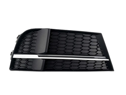 Fog Light Grilles S-Style V-2 (2016-2020, 2 pcs, Black) for Audi A3 2012-2020 - image 2