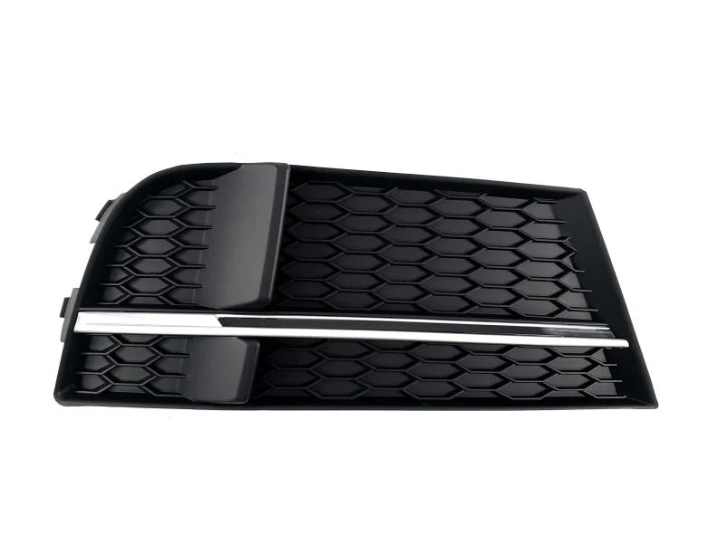 Fog Light Grilles S-Style V-2 (2016-2020, 2 pcs, Black) for Audi A3 2012-2020 - image 2