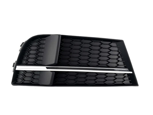 Fog Light Grilles S-Style V-2 (2016-2020, 2 pcs, Black) for Audi A3 2012-2020 - image 2