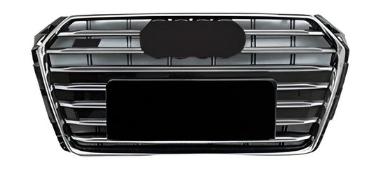 RS-style front grille (2016-2019, black) for Audi A4 B9 2015-2024 - image 1