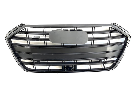 S-Style Front Grille (2018-2021, Black) for Audi A8 2018- - image 1