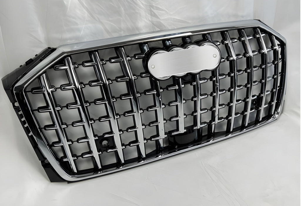 Horch S-Style Front Grille (2022+, Chrome with Black) for Audi A8 2018- - image 1