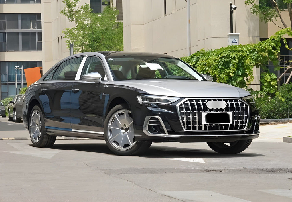 Horch S-Style Front Grille (2022+, Chrome with Black) for Audi A8 2018- - image 2