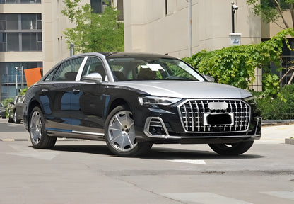 Horch S-Style Front Grille (2022+, Chrome with Black) for Audi A8 2018- - image 2