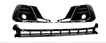 Fog light grilles with lower bumper grille S-Style Horch (2022+, 2+1 pcs, Black) for Audi A8 2018- - image 1