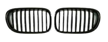 Kidney Grille 1 Bar (Gloss Black) for BMW 7 Series F01/F02 2008-2015 - image 2