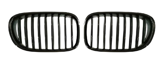 Kidney Grille 1 Bar (Gloss Black) for BMW 7 Series F01/F02 2008-2015 - image 2