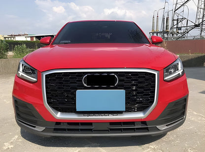 RSQ-Style Front Grille (2016-2024, Black with Chrome) for Audi Q2 2016- - image 2
