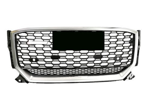 RSQ-Style Front Grille (2016-2024, Black with Chrome) for Audi Q2 2016- - image 1