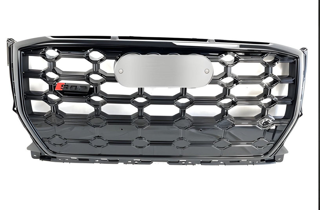 Front Grille SQ-Style V1 (2016-2024, Black) for Audi Q2 2016- - image 1