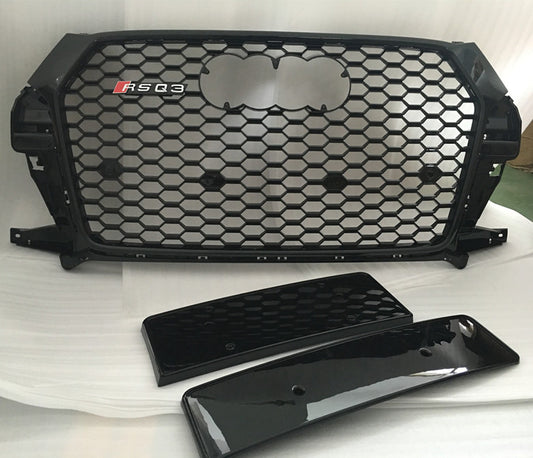 Front Grille RSQ-Style (2015-2019, black) for Audi Q3 2011-2019 - image 1