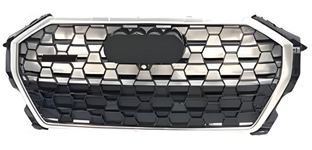 Front Grille RSQ-Style (black with chrome) for Audi Q3 2019- - image 1