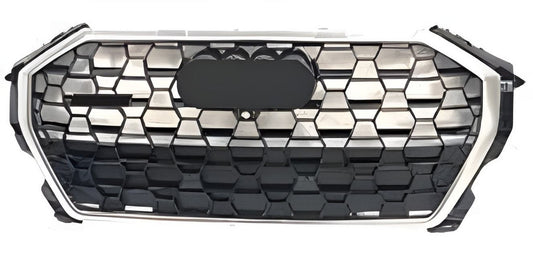 Front Grille RSQ-Style (black with chrome) for Audi Q3 2019- - image 1