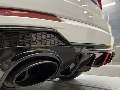 Rear Diffuser with Exhaust Tips QRS-Style for Audi Q3 2019- - image 1