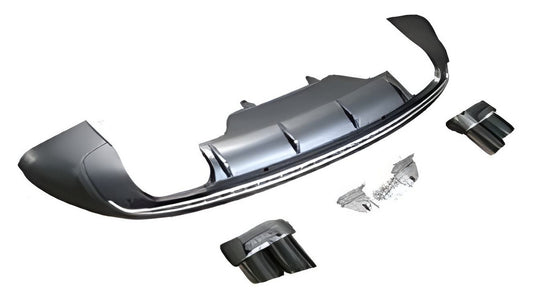 Rear diffuser with QS-Style nozzles for Audi Q5 2008-2017 - image 1