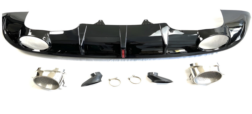 Rear Diffuser with Tips QRS-Style (2013-2017) for Audi Q5 2008-2017 - image 1