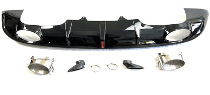 Rear Diffuser with Exhaust Tips QRS-Style for Audi Q5 2008-2017 - image 2