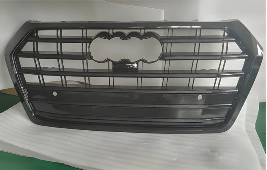 SQ-Style Front Grille (2017-2020, Black) for Audi Q5 2017-2025 - image 1
