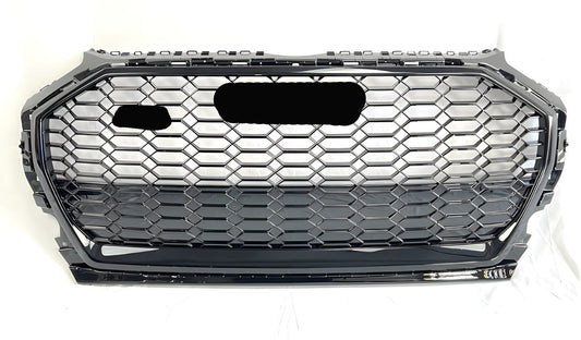 RSQ-Style Front Grille (2020-2025, Black) for Audi Q5 2017-2025 - image 1