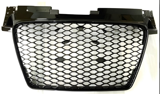 RS-style front grille (without logo, 2008-2014, black) for Audi TT 2006-2014 - image 1