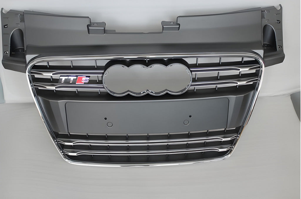 RS-style front grille (2008-2014, black with chrome) for Audi TT 2006-2014 - image 1
