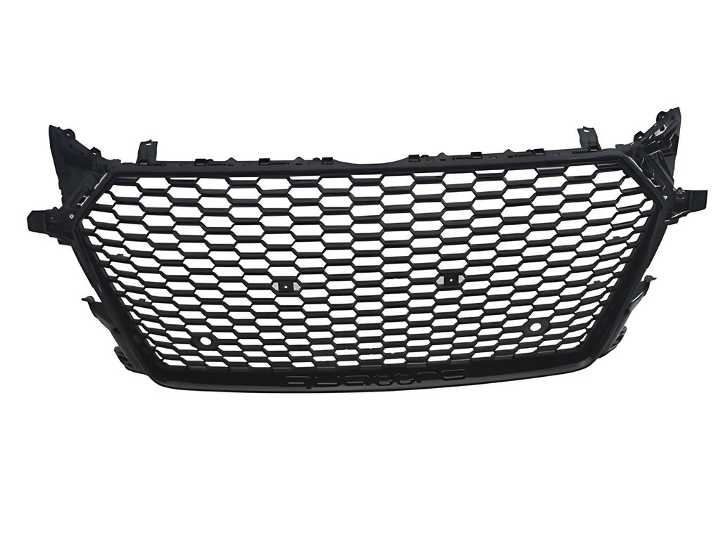 RS-style V-1 front grille (2014-2020, black) for Audi TT 2014-2023 - image 1