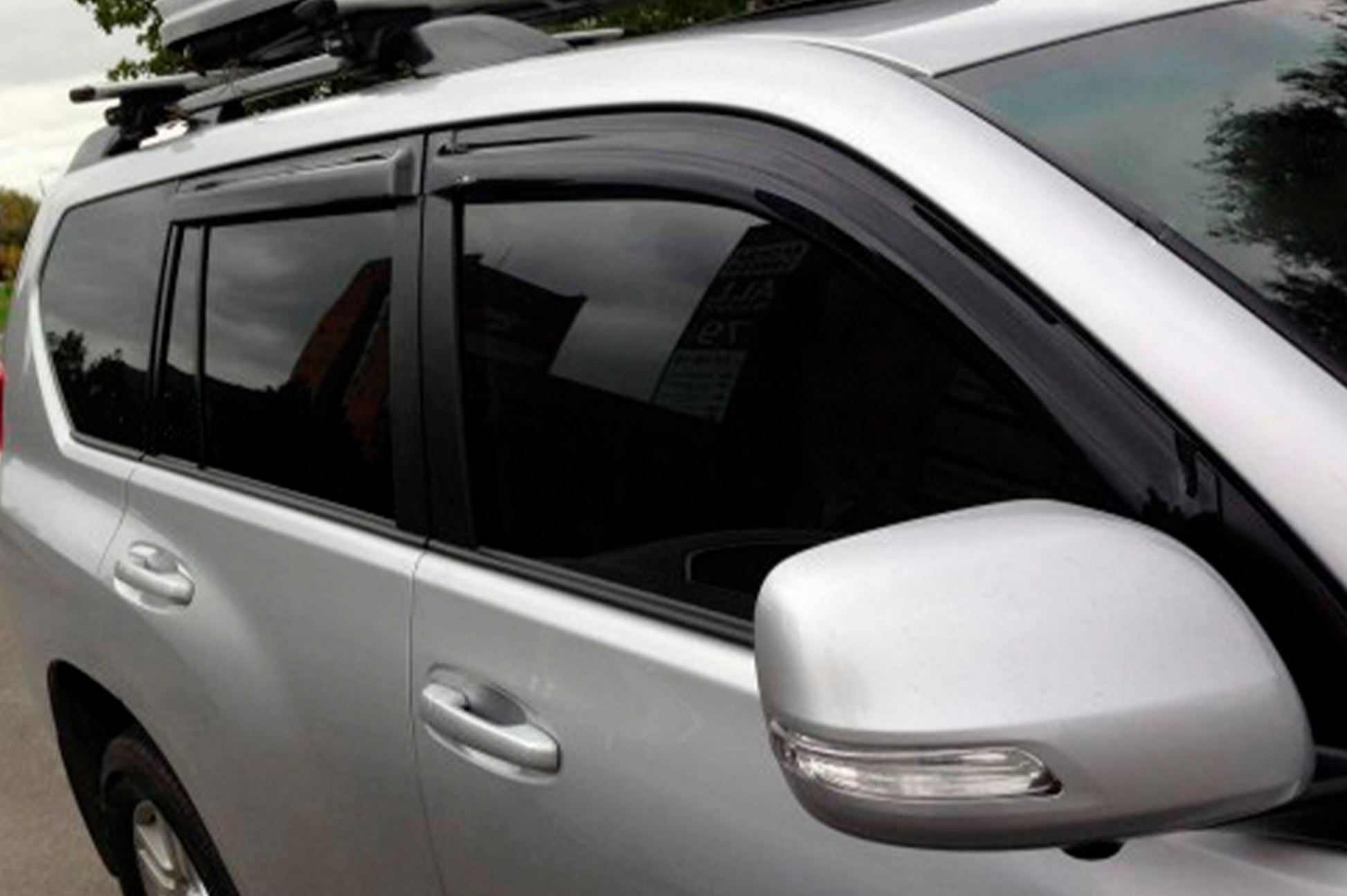 Window Deflectors 8 cm (4 pcs, HIC) for Toyota Land Cruiser Prado 150 2009-2023 - image 11