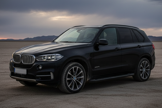 Side Steps Allmond Black (2 pcs, Aluminum) for BMW X5 F-15 2013-2018 - image 1