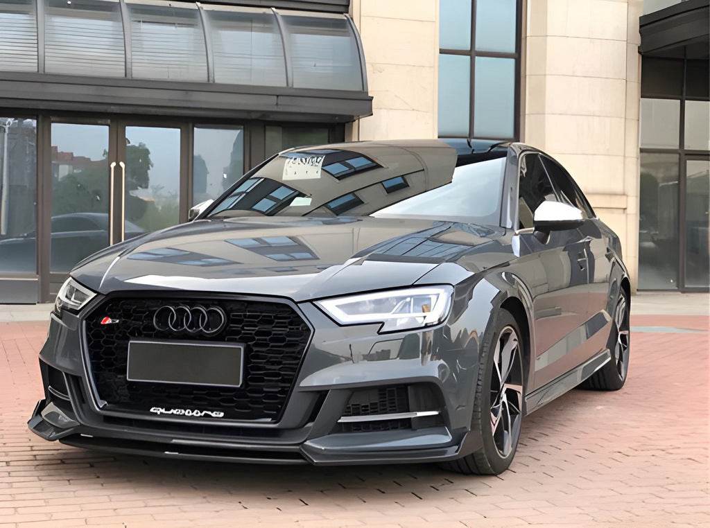 Front lip skirt (black) for Audi A3 2020 - Reelken Auto