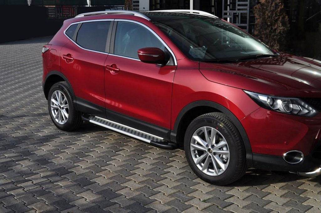 Lateral platforms X5-type (2 EA., alum.) for Nissan Qashqai 2014-2021 - Reelken Auto