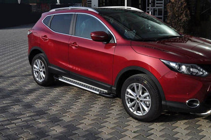 Lateral platforms X5-type (2 EA., alum.) for Nissan Qashqai 2014-2021 - Reelken Auto