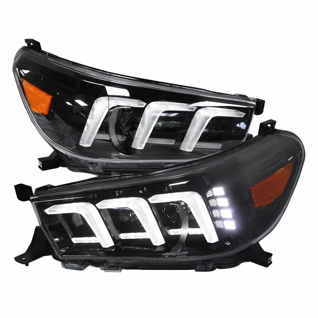 Front Headlights Lexus Design V2 2015-2019 (Set of 2) for Toyota Hilux 2015- - image 1