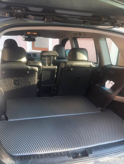 Mat in EVA trunk (2 parts, black) for Toyota Highlander 2008-2013 - Reelken Auto