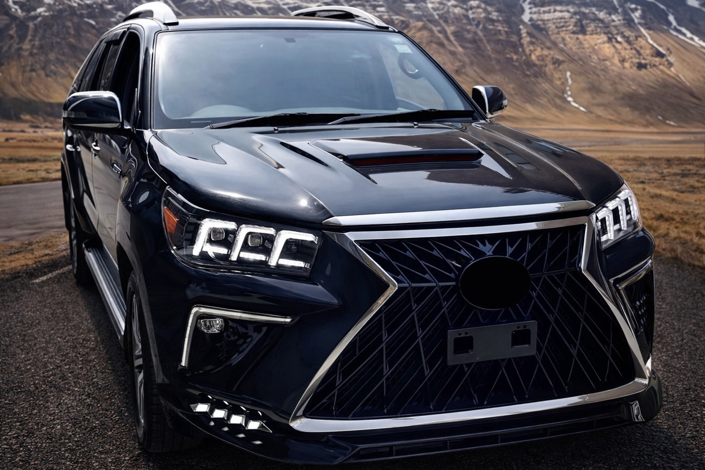 Front Headlights Lexus Design V2 2015-2019 (Set of 2) for Toyota Hilux 2015- - image 2