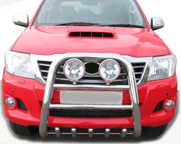 The QT007 bumper guard (stainless) for Toyota Hilux 2006-2015 - Reelken Auto