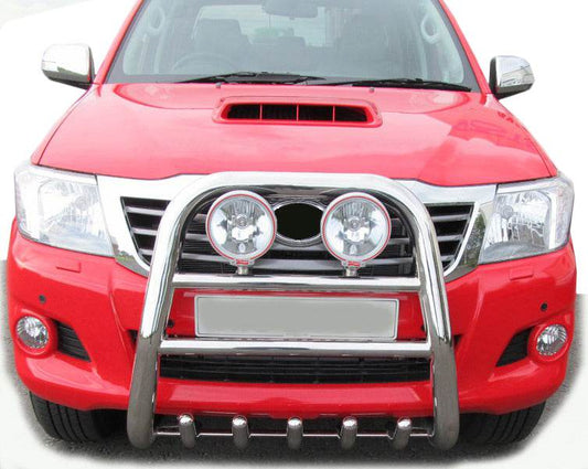 The QT007 bumper guard (stainless) for Toyota Hilux 2006-2015 - Reelken Auto