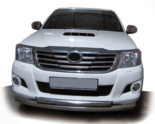 Front protection ST014-1 (stainless steel.) for Toyota Hilux 2006-2015 - Reelken Auto