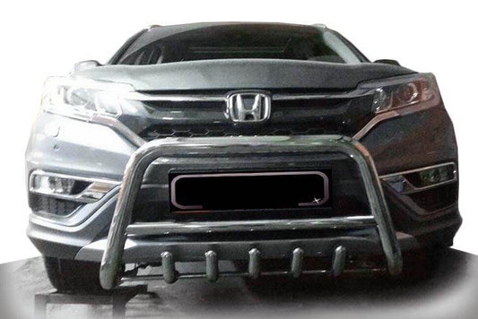 Front protection WT003 (2016-2019, stainless steel) for Honda CRV 2017-2022 - Reelken Auto